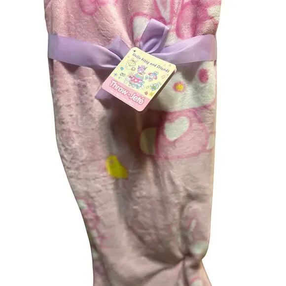 Hello Kitty and Friends Easter large bundle 60 x 70 super soft pink throw